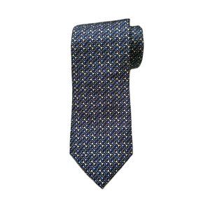 Brooks Brothers Silk Tie Equestrian Horsebit Blue White Men's